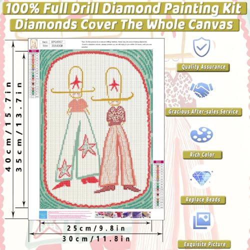 Cool It Cow Boy Diamond Art Kits for Adults Diamond Painting Kit Beginner - color: DP04907