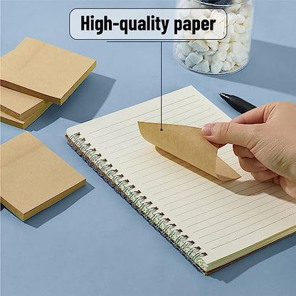 Mr. Pen- Kraft Sticky Notes, 3"x3", 12 Pads, 720 Sheets, Brown - color: Kraft