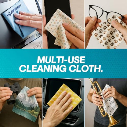Custom Microfiber Cleaning Cloth, Lens Wipes (250 Pack, Double Sided) - color: 2. Double Sided, size: 250 - Pack