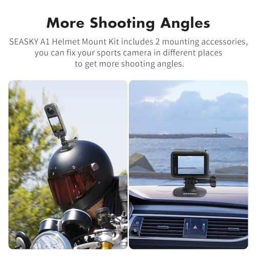 SEASKY A1 Sports Camera Flexible Adhesive Helmet Mount use Genuine 3M