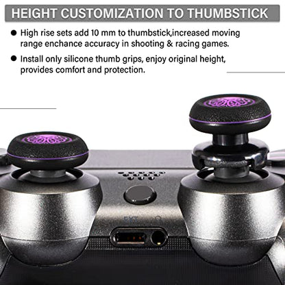 FPS Thumbstick Extender & Printing Rubber Silicone Grip Cover 2 Sets for PS5 & PS4 Controller (Cthulhu Secret) - color: 2