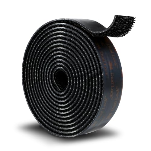 3M Dual Lock SJ3550A 1"×8ft Black Reclosable Fastener Mounting Tape 1 Pack - size: 1"×8ft, style: 1 Pack