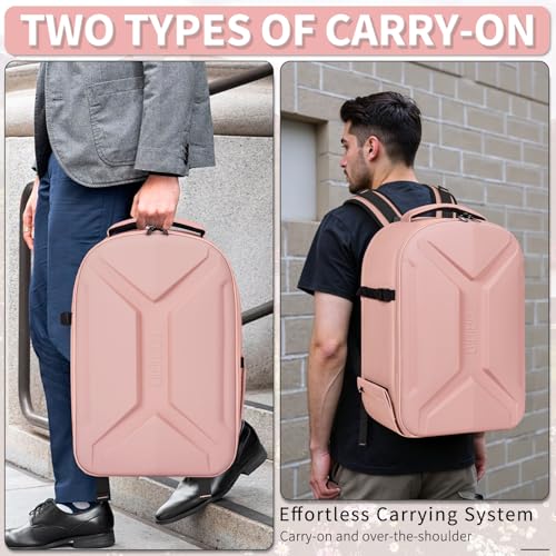 TORIBIO Large Hardshell Camera Backpack DSLR/SLR/Mirrorless Photography Bag - color: Pink
