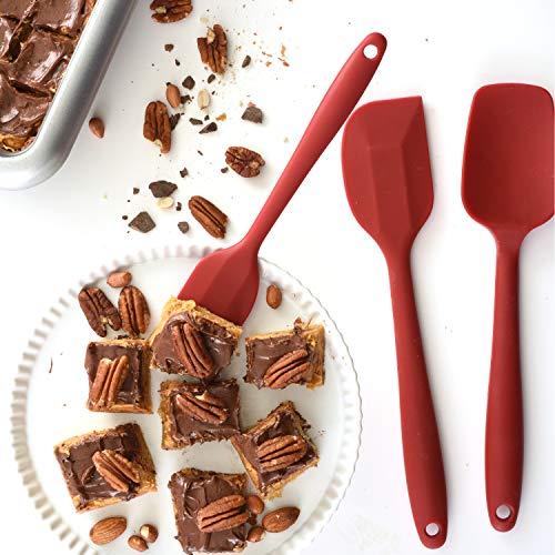 Norpro, Red 3 Piece Silicone Spatula Set, large