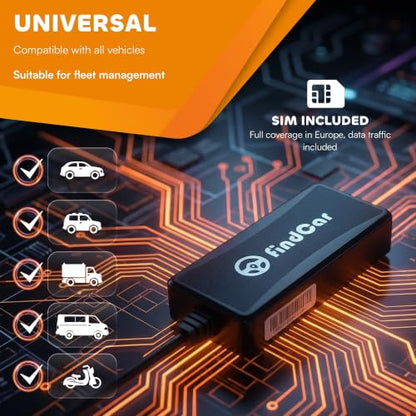 4G-Tracker - GPS Tracker for Vehicles: Car, Motorcycle and Truck | Direct Battery Connection and Built-in SIM | Vehicle Tracking with App, Anti-Theft, Speed Alert | Low-Cost Subscription Plans - color: GPS 4G