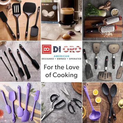 DI ORO Silicone Jar Spatula Set - 600F Heat Resistant, 5-Pc Lavender - color: Lavender