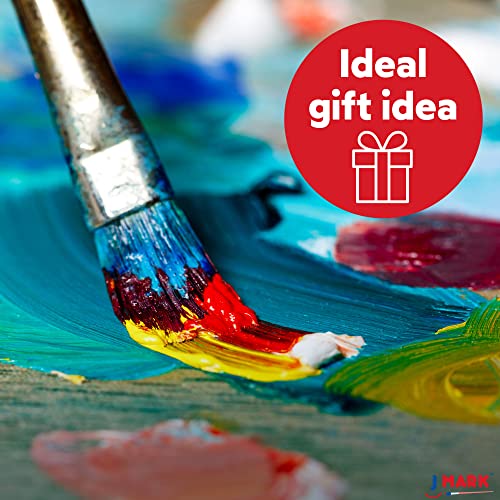 J MARK Painting Set, Canvas and Paint Set - Paint Kits for Adults with Canvas, 8 x 10 in. Canvases, Brushes, Palette and More - color: 22 Pcs