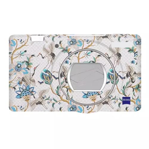 Decal Skin for Sony ZV-1 Vinyl Wrap Anti-Scratch Film Mirrorless Camera Body Protective Sticker Protector Coat ZV1(Crane White) - color: Crane White