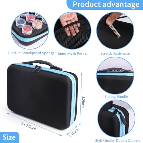 LYMUSUMI Diamond Art Storage Containers 120 Slots Diamond Painting Tools - color: Blue-120 Slots
