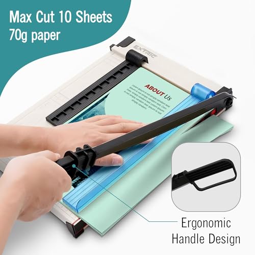 EXTRIC Paper Cutter Heavy Duty 12” Guillotine Papers Trimmer Safety Guard