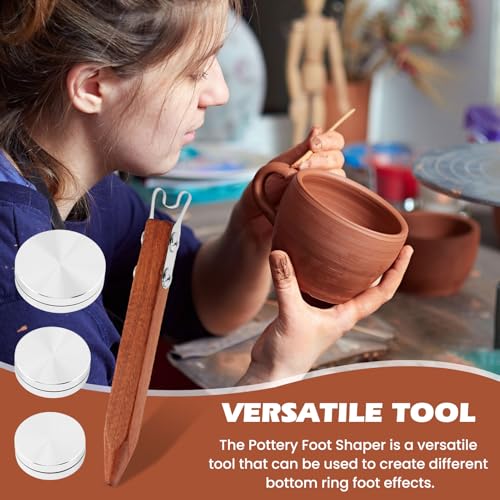 6 mm Clay Wheel Throwing Scraper, Pottery Carving and Trimming Tool for Ceramic Clay Sculpting, Wheel Throwing and Detail Work