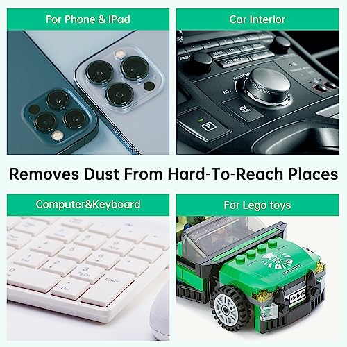 iDuster Compressed Canned Air Duster - 4 PCS Disposable Compressed Air Duster Can Cleaning for Computer,Keyboard, Jewelry, Car and Cellphone, 10oz