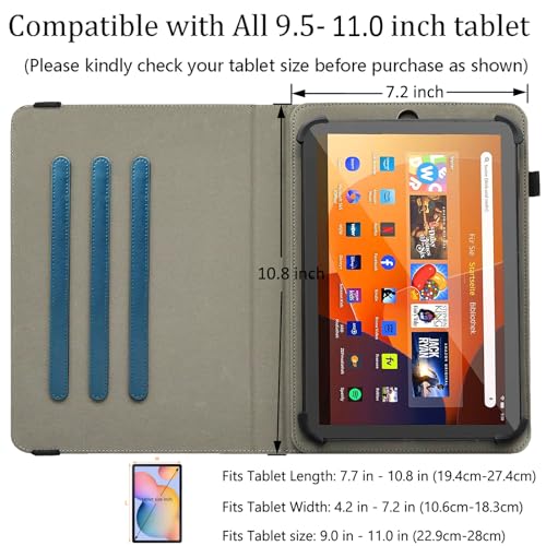 Universal 10 10.1 11 Inch Android 16 15 Tablet Case Cover - color: 04 Peacock Blue