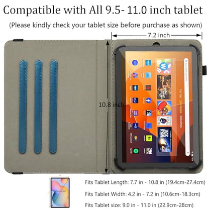 Universal 10 10.1 11 Inch Android 16 15 Tablet Case Cover - color: 04 Peacock Blue