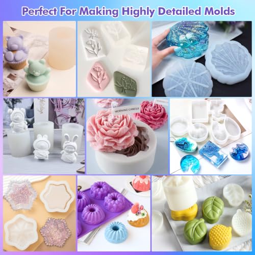 CHANGTIKEJI Silicone Mold Making Kit 84oz 10A Elastic Liquid Silica Gel - size: 84 OZ