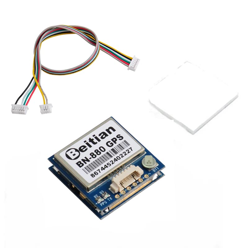 BN-880 GPS Module U8 with Flash HMC5883L Compass + GPS Active Antenna Support GPS Glonass Beidou Car Navigation for Arduino Raspberry Pi Aircraft Pixhawk APM Flight Controller
