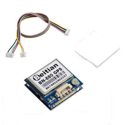 BN-880 GPS Module U8 with Flash HMC5883L Compass + GPS Active Antenna Support GPS Glonass Beidou Car Navigation for Arduino Raspberry Pi Aircraft Pixhawk APM Flight Controller