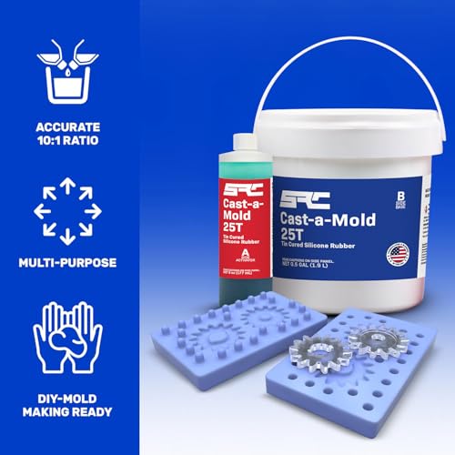 SRC Cast-a-Mold 25T RTV 0.5 Gallon, General Purpose Silicone - size: 1/2 Gal