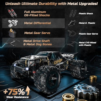 DEERC 9309E RC Cars for Adults 40KPH,All Terrain Fast Remote Control Car