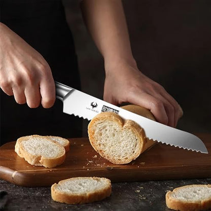 HOSHANHO 5PCS Japanese Kitchen Knife Set, Sharp Chef Knives & Wood Handle - size: 5 Pieces Knife Set