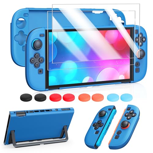 FYOUNG Protective Case for Nintendo Switch 2, Slim Hard Shell Accessories - color: Solid Blue