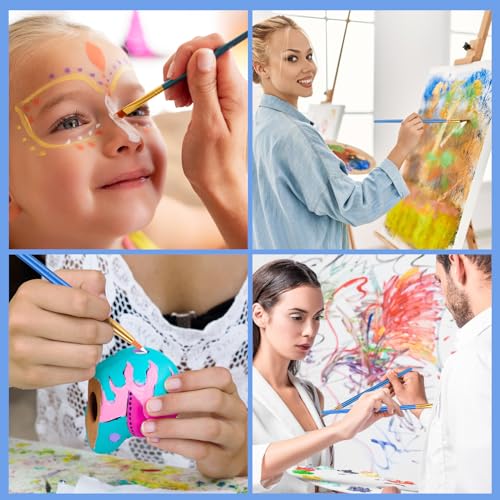 ESRICH Paint Brushes Set, 20Pack 240pcs Paint Brush for Acrylic Painting - size: 240p