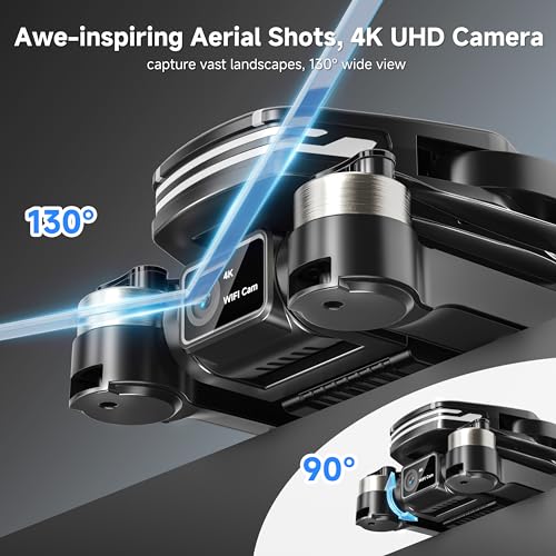 Drones with Camera for Adults 4K, Beginner RC Drone with Anti-Lost Alarm