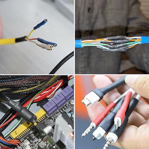 Bates- Heat Shrink Tubing Kit, 11 Sizes, 2:1 Ratio, 580 pcs, Heat Shrink Wrap, Wire Shrink Wrap Tubing, Wire Shrink Tubing, Wire Heat Shrink, Electrical Shrink Wrap Tubing, Shrink Tubing for Wires
