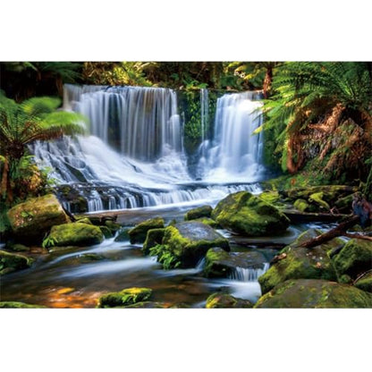 Jungle Waterfall Backdrop 6x4ft Nature Scenery Photography Background - color: Style 3, size: 6ftx4ft