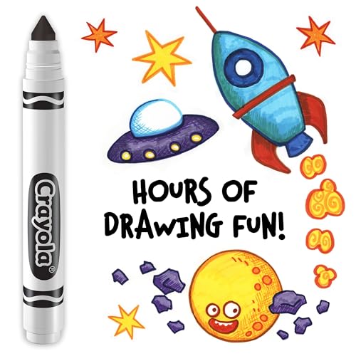Crayola Washable Markers for Kids, Black 12ct, Bulk Broad Line - color: Black