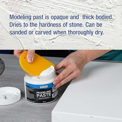U.S. Art Supply Acrylic Modeling Paste - 16.9oz (500ml)