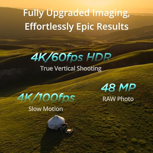 DJI Mini 4 Pro Folding Drone with RC 2 Remote (With Screen) Fly More Combo, 4K HDR Video Camera for Adults, Under 249g, Omnidirectional Sensing, 3 Batteries Bundle with Deco Gear Accessories