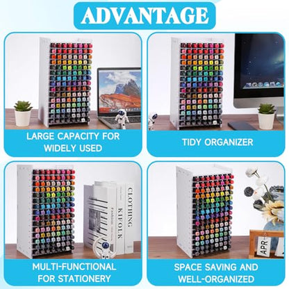 Marker Organizer,120 Slots Marker Holder Organizer with Divider
