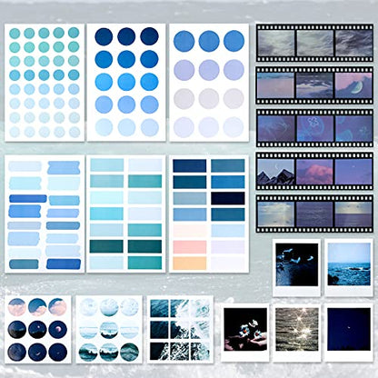 114 Pcs Aesthetic Scrapbook Kit DIY Junk Journaling Supplies, Fresh Style - style: Fresh Style