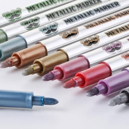 Mr. Pen- Metallic Paint Markers, 10 Colors - style: Metallic Markers