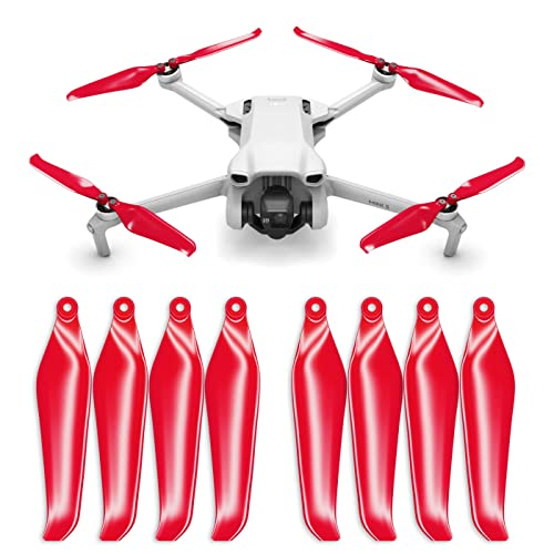 Master Airscrew Stealth Propellers for DJI Mini 3 & Lito 1/X1 - Red, 4 propellers in Set - color: Red