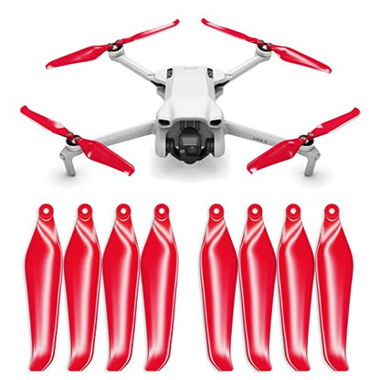Master Airscrew Stealth Propellers for DJI Mini 3 & Lito 1/X1 - Red, 4 propellers in Set - color: Red