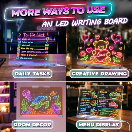16 in LED Drawing Board; Corded and Non-Rechargeable (Blue) - color: Blue