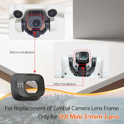 for DJI Mini 3/Mini 3 Pro Gimbal Camera Frame Replacement Mini 3 Pro Gimbal Camera Lens Frame Cover Cap Drone Accessories Parts