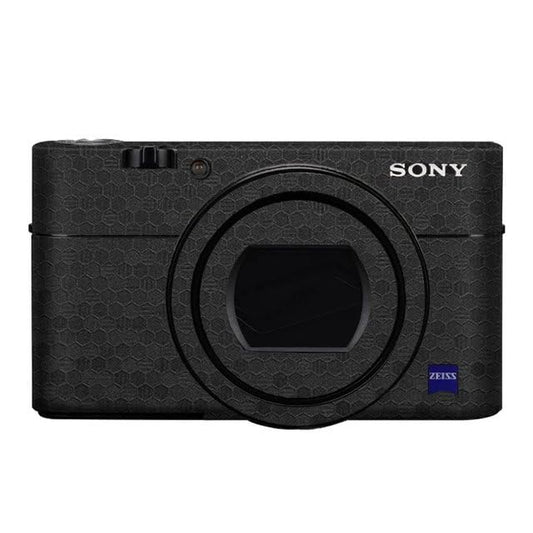Anti-Scratch Camera Cover Skin Sticker for Sony RX100VI RX100VII Camera Protector Film Skin Decals RX100M6 RX100M7(Honeycomb Black) - color: Honeycomb Black