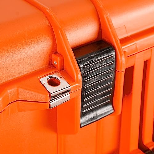 Eylar 31.5" X-Large Protective Roller Hard Case for Cameras, Drones, Tools, and AV Equipment with IP67 Waterproof, Shock Resistant, and Customizable Foam Inserts (Orange) - color: Orange