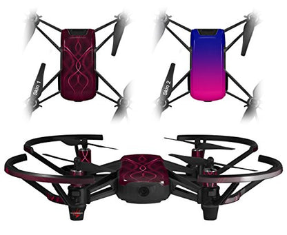 Skin Decal Wrap 2 Pack Compatible with DJI Ryze Tello Abstract 01 Pink Drone NOT Included