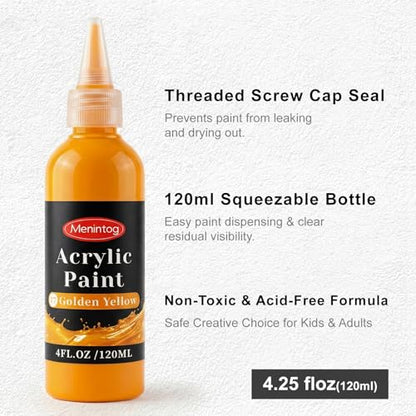 Acrylic Paint Set, 36 Colors, 4 oz/120ml Bottles - color: 120ml 36 Colors