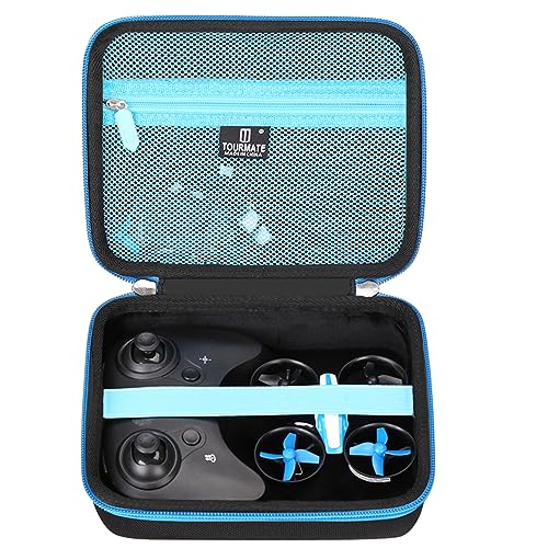 Tourmate Hard Carrying Case for Holy Stone HS210 Mini Drone for Kids and Beginners RC Nano Quadcopter Indoor Small Helicopter Plane - color: Black