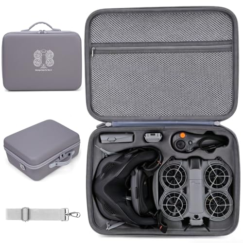 Hard Carrying Case for DJI Neo 2 Motion Fly More Combo Drone Accessories, Waterproof Portable Travel Shoulder Storage Bag for Neo Goggles N3/3, RC Motion 3 Controller, Battery Charger Hub - color: Neo2 Motion