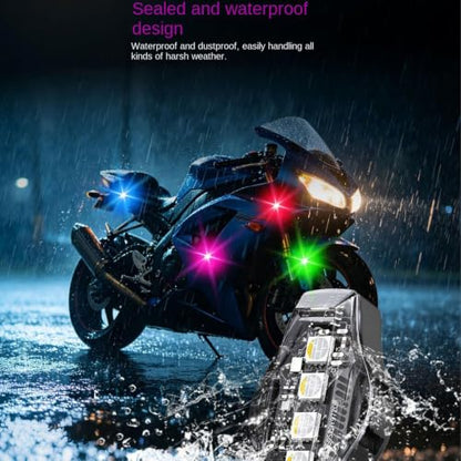 Flashing Lights Rechargeable LED Wireless Anti Collision Waterproof