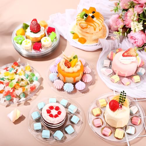 AmazingSpark 50 Pcs Paint Tray Palettes 5.5 in Disposable Round Paint Trays - color: Round, size: 5.51 in