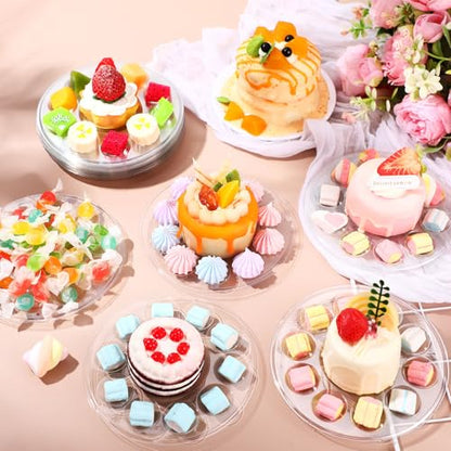 AmazingSpark 50 Pcs Paint Tray Palettes 5.5 in Disposable Round Paint Trays - color: Round, size: 5.51 in
