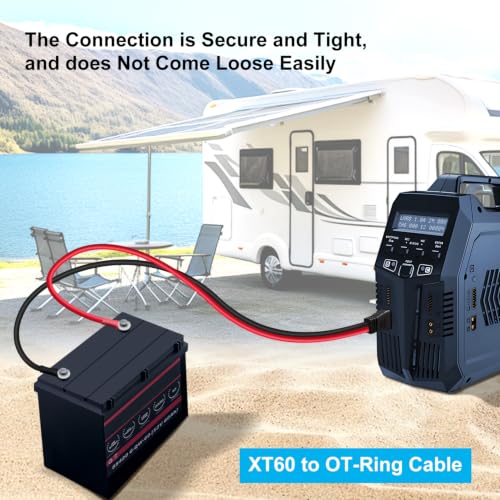 XT60 to O Ring Terminal Cable 12 AWG 0.3 m/1 ft - size: 0.3 m/1 ft
