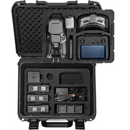 Lekufee Waterproof Carrying Case for Mavic 3 Pro/Classic/Combo - DJI RC Pro/RC 2/N1/N2/Goggles 2/3/Integra/Motion 2/3 & Accessories (Case Only)